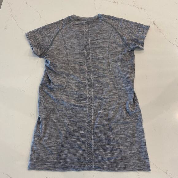 Lululemon Swiftly Tech Gray Short Sleeve‎ Top Size 8 - Picture 3 of 6